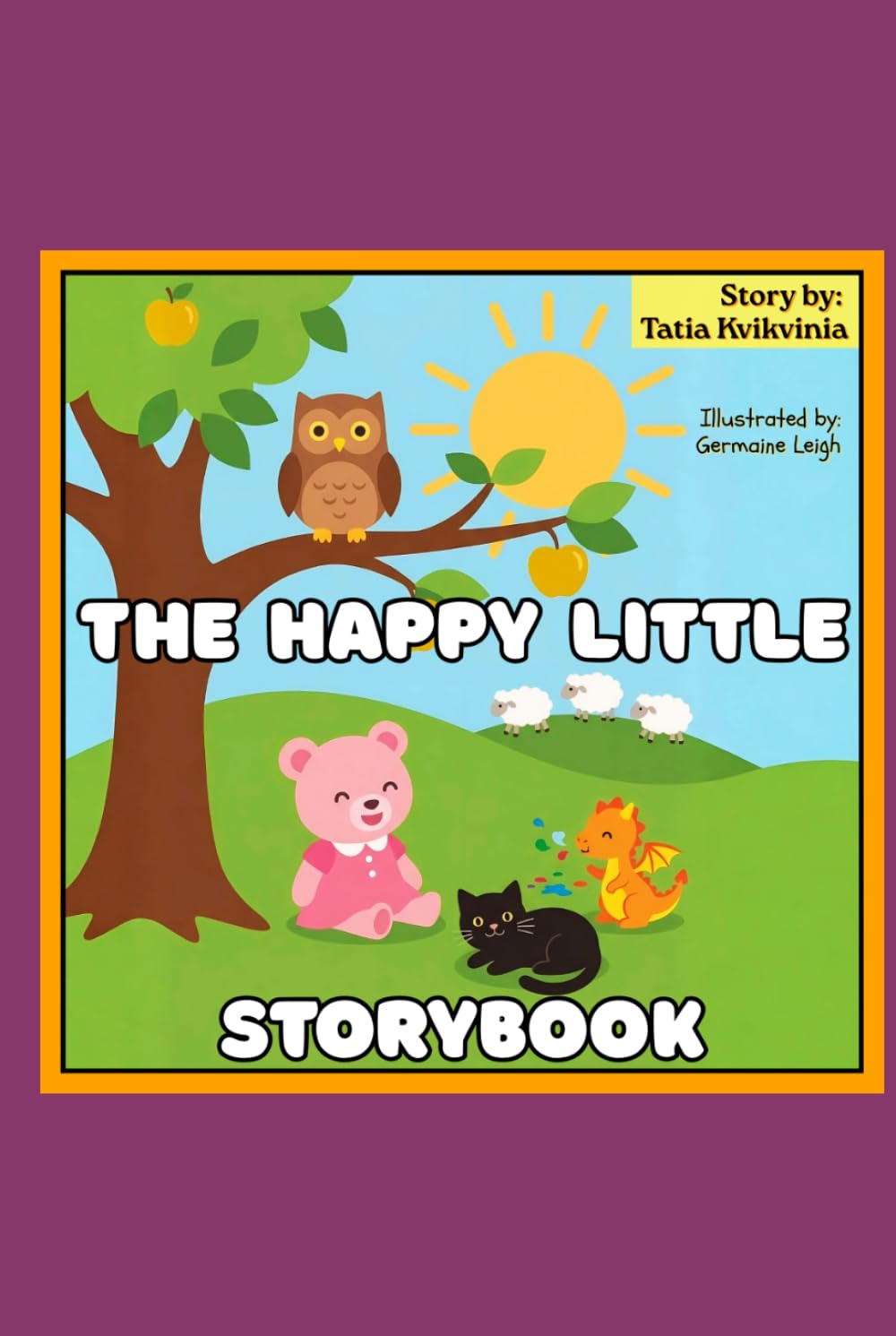 The Happy Little Storybook: Children's book, with coloring pages as illustrations