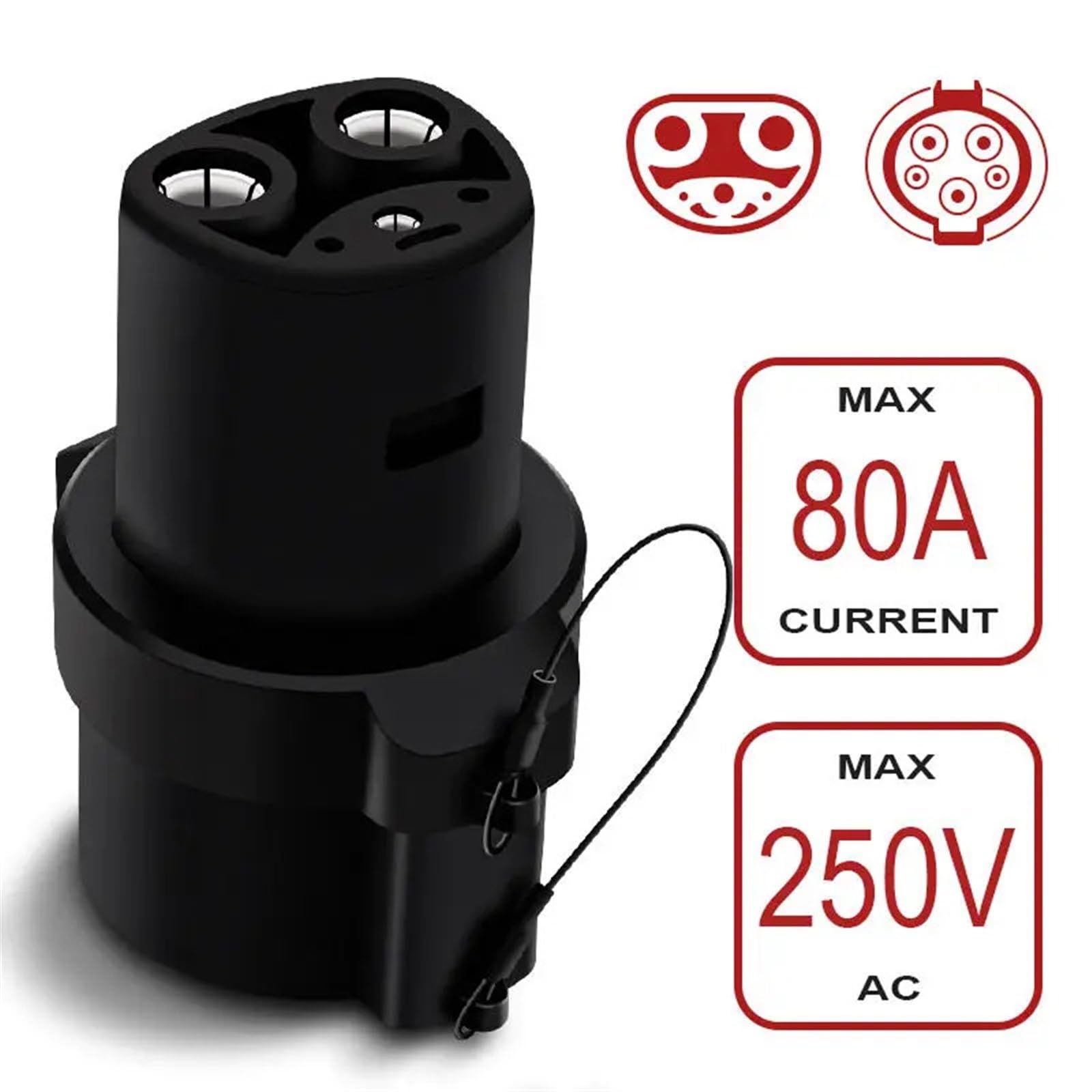 Amazon.co.jp: テスラと互換性のある電気自動車充電器 J1772 タイプ 1