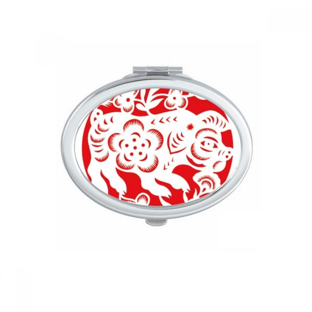 Miroir portable à la main zodiaque chinois idée cadeau original