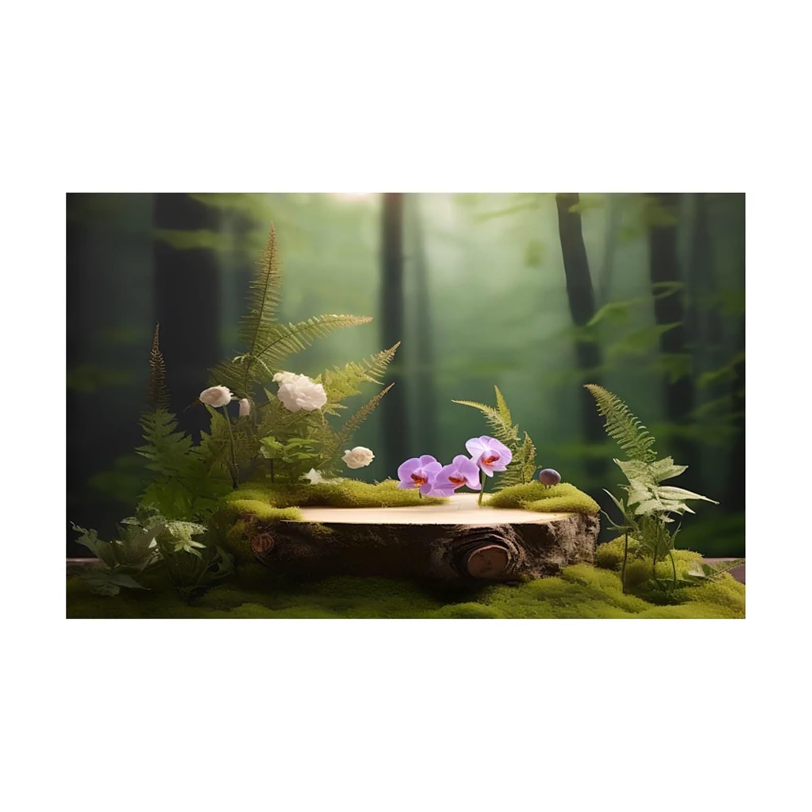 Aquarium Rückwand Wald Aufkleber Aquarium Hintergrund PVC Klebstoff Fisch Tank 3D(Green3,50x80cm)