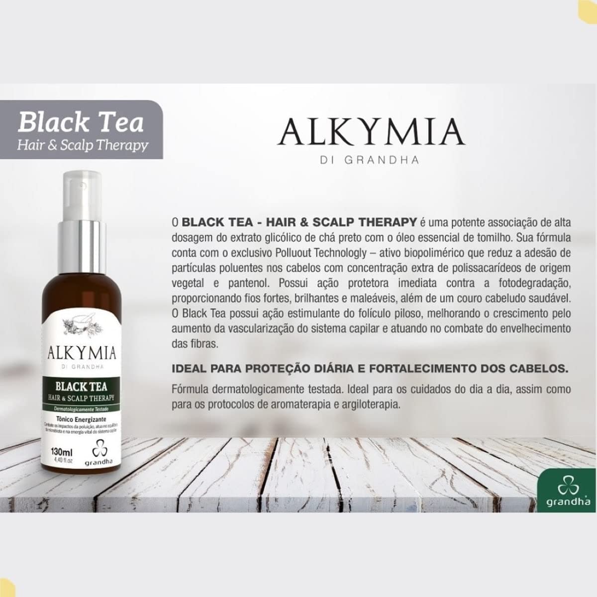 Alkymia Di Grandha - Black Tea Hair & Scalp Therapy 130ml | Amazon
