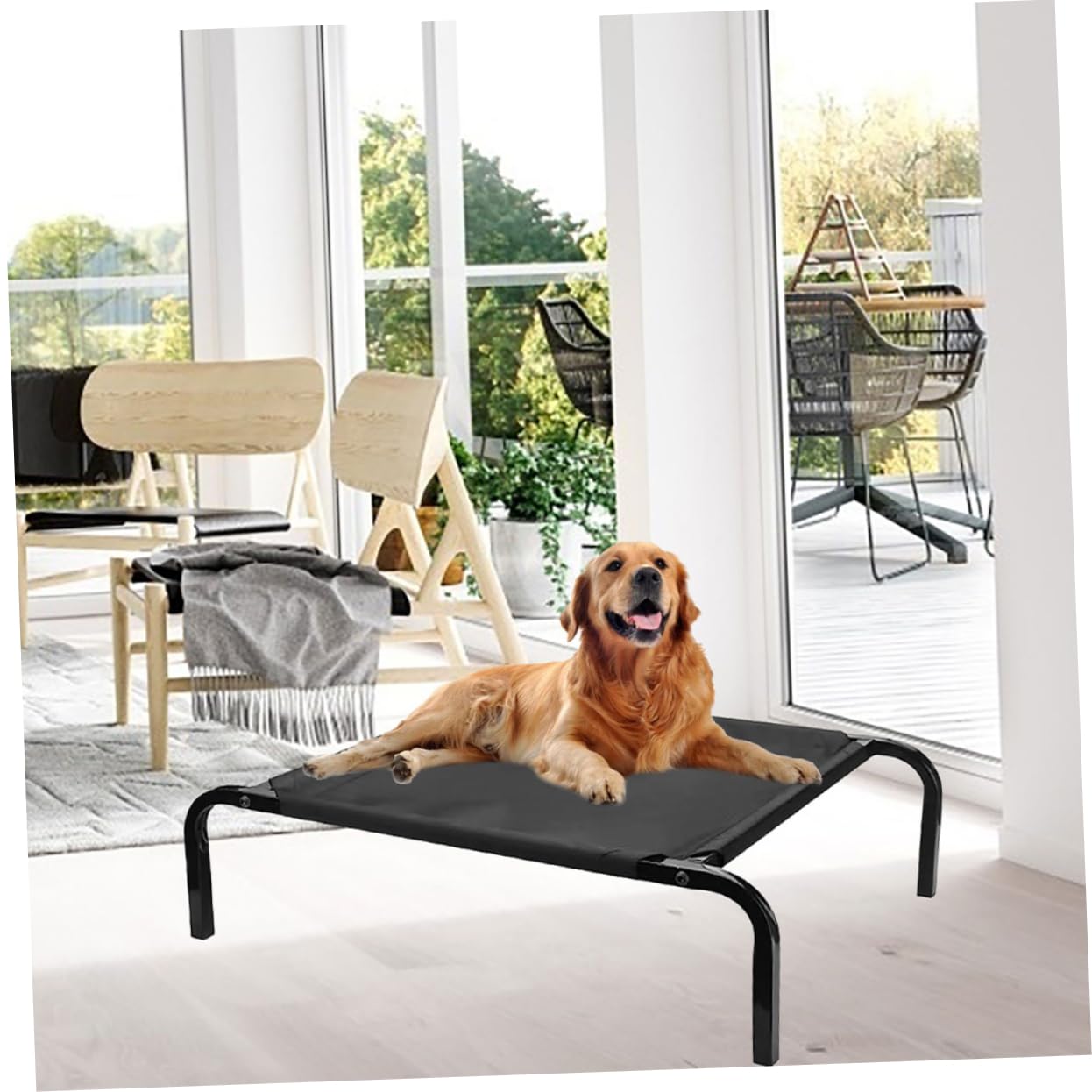 WOONEKY Fodera di Ricambio Traspirante per Lettino Rialzato per Cani, Copertura Estiva in Rete Lavabile, Cuccia per Animali Domestici da Esterno da Viaggio, Design Robusto e Facile