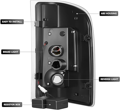 Miniatura 3 de DNA MOTORING TL-CSIL07-LED-3D-CH-CL Conjunto de luz trasera LED 3D para lado del conductor y del pasajero compatible con Chevy Silverado 1500 2500