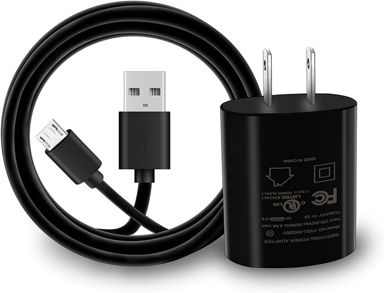USB-Micro(Tab B) Charger for Samsung Galaxy Tab A 10.1″(2016) SM-T580, Tab A 8.0 SM-T350, 387, 290; Tab A 9.7″ 7.0″; Tab S2, S, Tab E, 3, 4 SM-T810/560/377/550 Tablet Charger with 6Ft Charging Cable