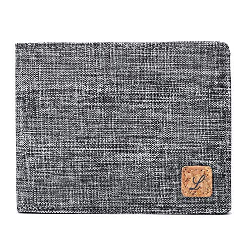 Image of Lanyani Minimalist Fabric Wallet Bifold RFID Blocking