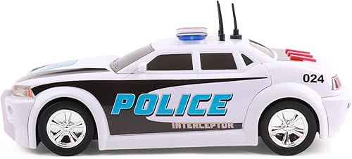 Miniatura 3 de Rescue Force Police Cruiser Toy - Luces realistas y efectos de sonido, plástico duradero y baterías incluidas, a partir de 3 años