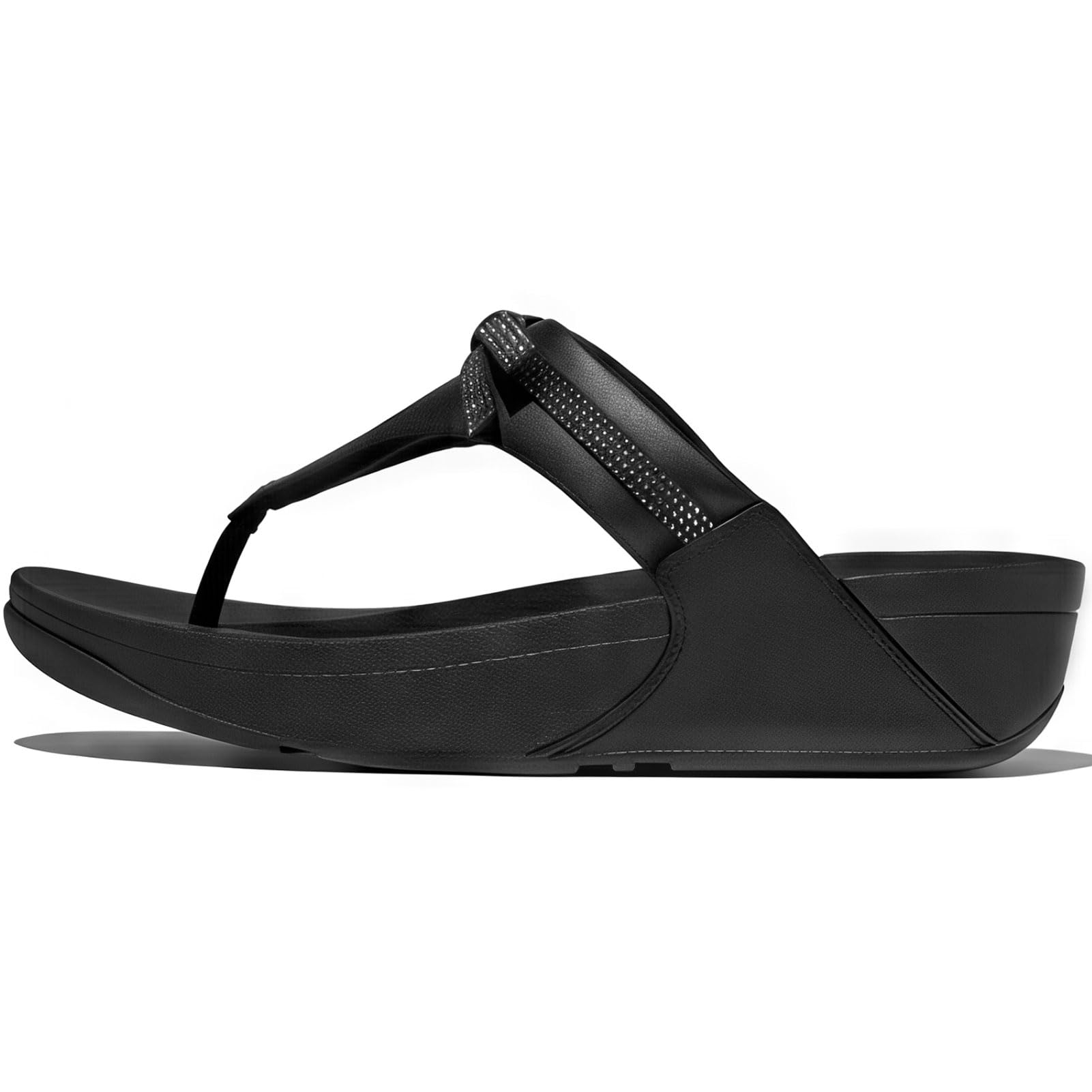 Fitflop Damen Lulu Glitz-bow Leather Toe-post SandalsSandale