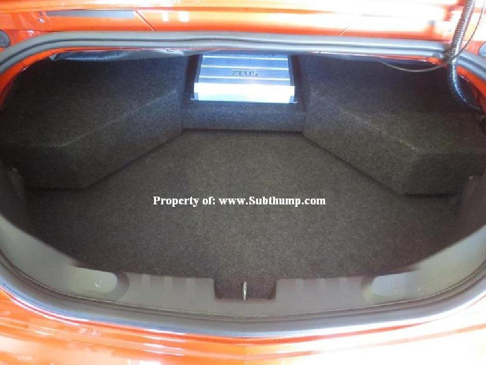 2011-2015 Camaro Convertible Dual Downfire Box with Amp Shelf