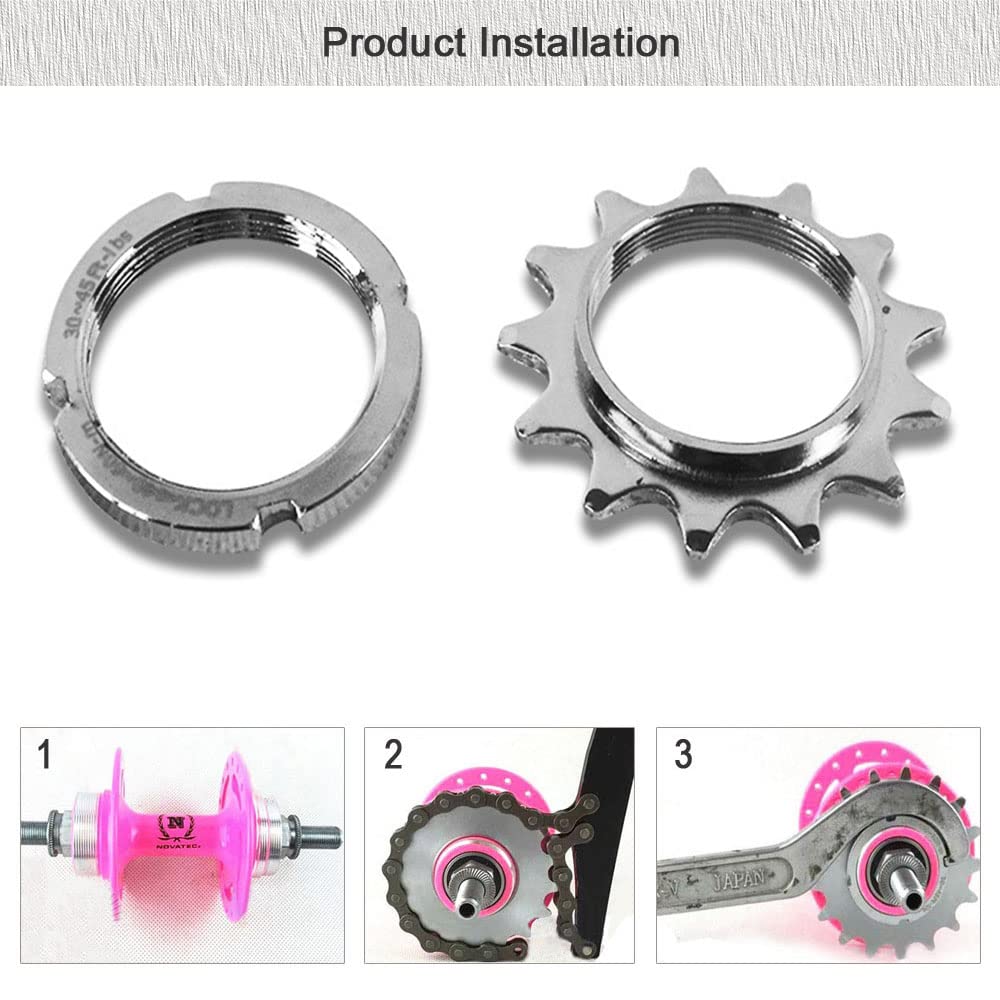 Amazon.com : fortoo Bike Flywheel Fixed Gear Single Speed Cog