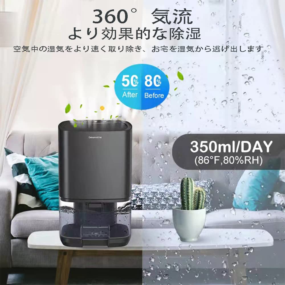 Amazon | 除湿機 小型 除湿器 大容量 ペルチェ式 強力除湿 満水自動