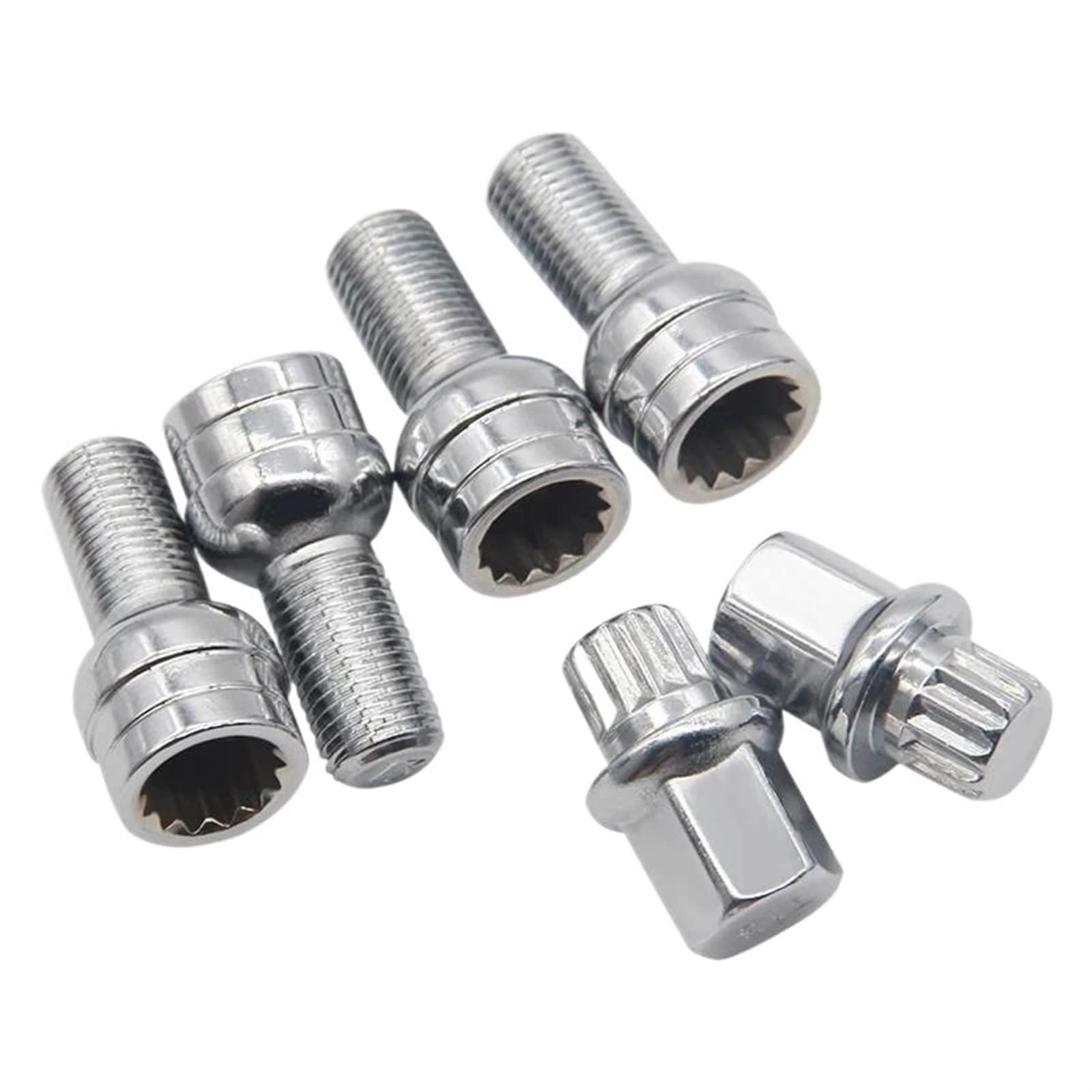 Radschrauben Kompatibel Mit A4 A6 A8 TT M14 * 1,5 Radschraubenbolzen Kontermutter Schlüsseladapter 8D0601139F Radnabe Reifenschraubenbolzen