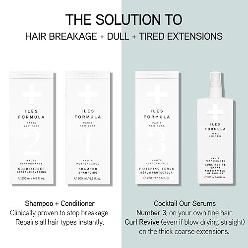 Miniatura 8 de ILES FORMULA Paquete de extensión – Champú + acondicionador + suero de acabado + peine de distribución de spray y acondicionador Curl Revive en