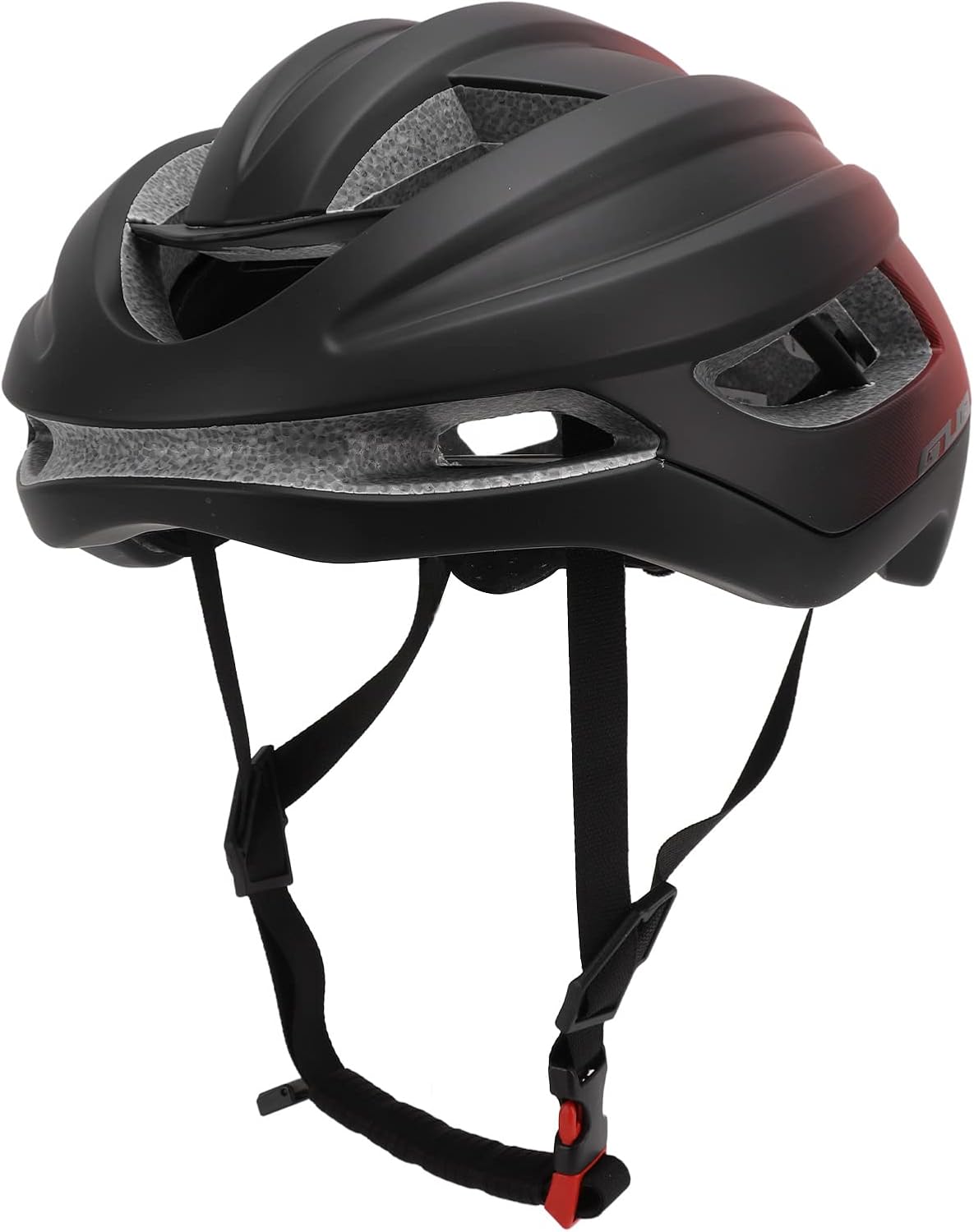 VGEBY GUB 自転車用ヘルメット 大人用 頭囲61～65cm XXL 特大サイズ ヘルメット 修理パッチ付き 男女兼用 CE認証 高剛性 超軽量 通気 サイズ調整可能 JJD XXL (グラデーションブラック・レッド)