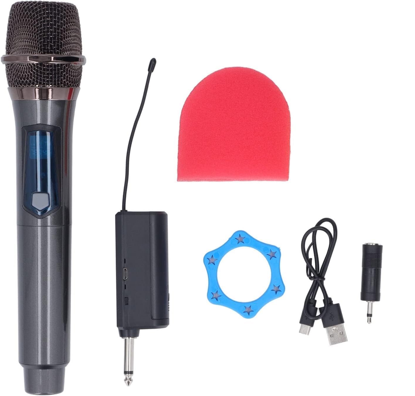 kh UHF Portable Wireless Microphone with Receiver – Handheld Cordless Mic for Singing, Speeches, Events, Karaoke, PA Systems, Computers & Musicians-picture-13