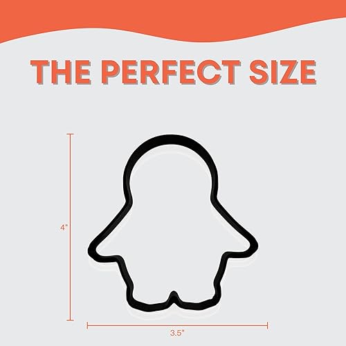 Miniatura 2 de Penguin Cookie Cutter | Easy-to-Push 3D-Printed Winter Cookie Cutter for Baking, Fondant, and Crafts | Fun Holiday & Christmas Baking Tool