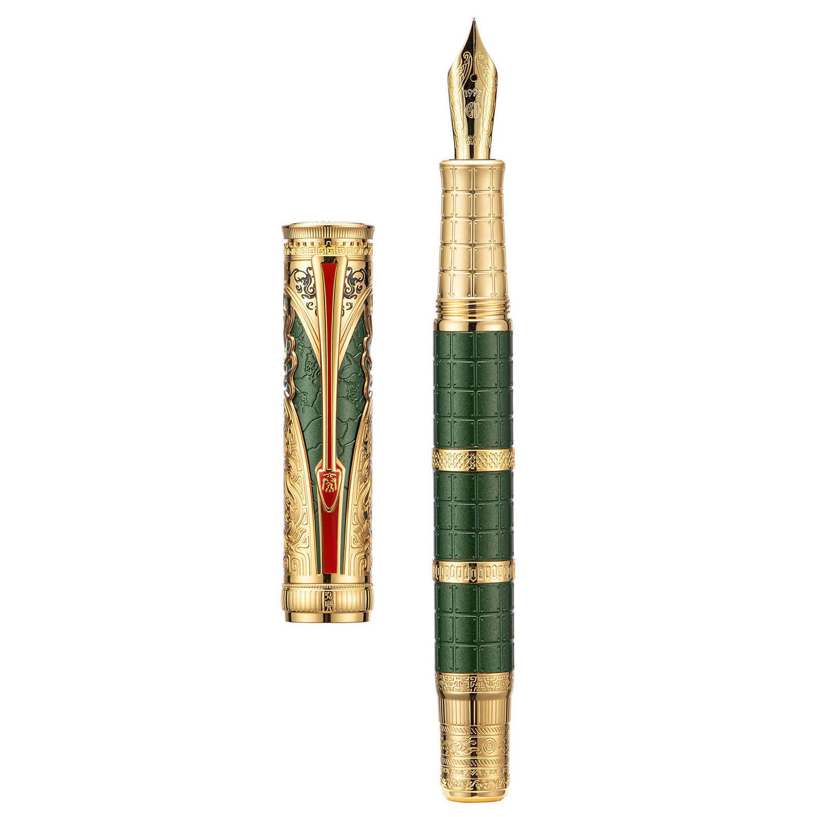 Amazon.com : Hongdian D5X Fountain Pen - Green Qin Dynasty