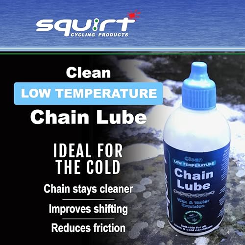 Miniatura 2 de Squirt Lubricante de cadena de baja temperatura para bicicletas (4 onzas) - Lubricante de cadena de bicicleta para todo tipo de clima de baja