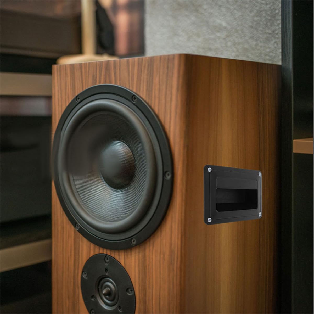 Luxshiny Maniglie Laterali Maniglia Versatile Nere 2 Pezzi in Plastica Abs per Trasporto Comodo e Sostituzione per Casse Acustiche Stage Audio