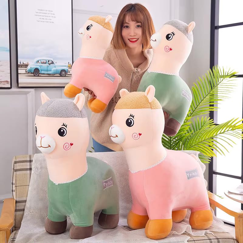 Image of Babique Alpaca Sheep Stuffed Plush Animal Soft Toys | Teddy Bear | Ideal for Birthdays & Special Occasions Girls /Boys, Baby Kids - 38 cm (Pack of 1)