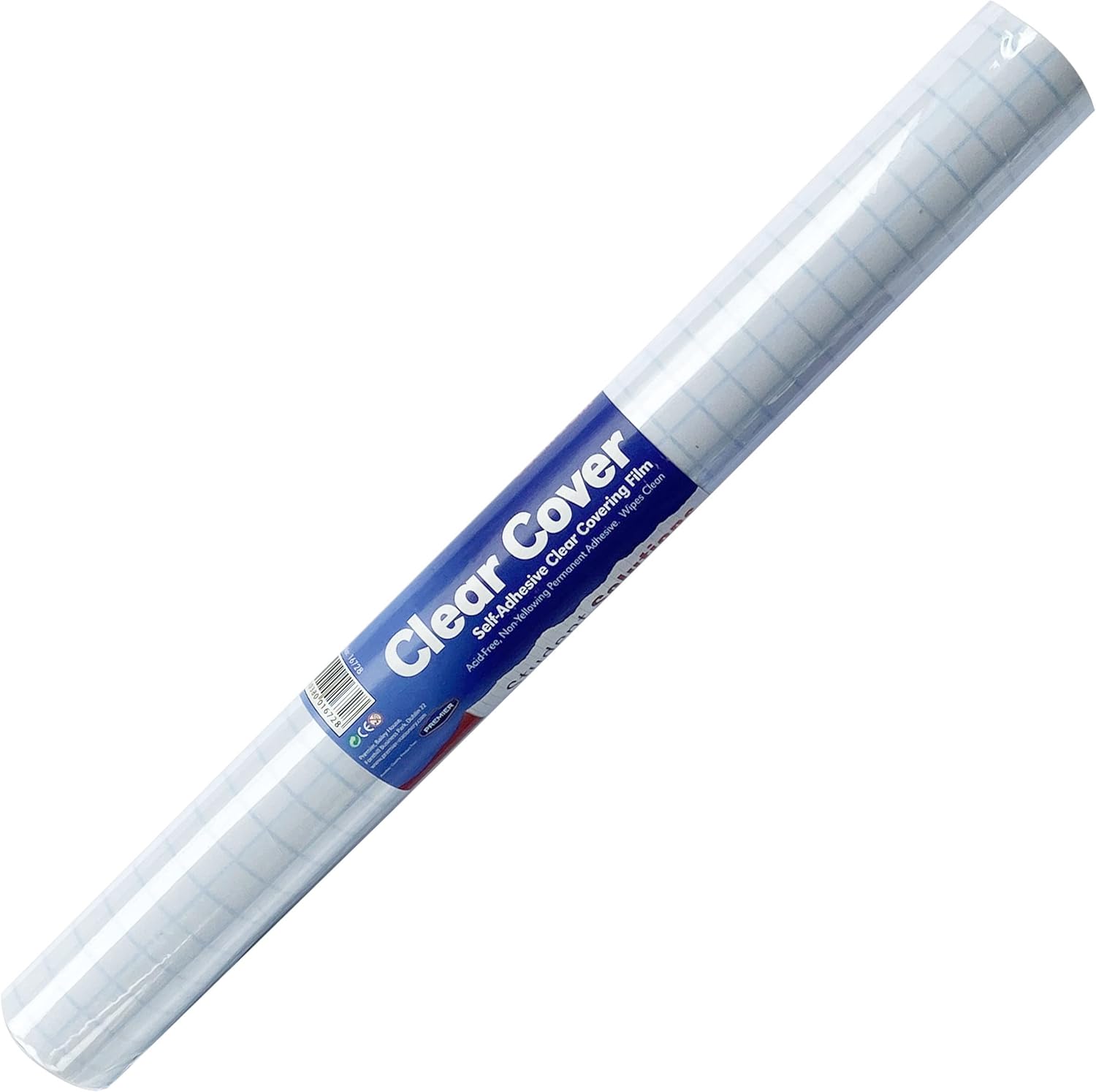 Premier Stationery Student Solutions Clear Book Cover Film,Sticky Back