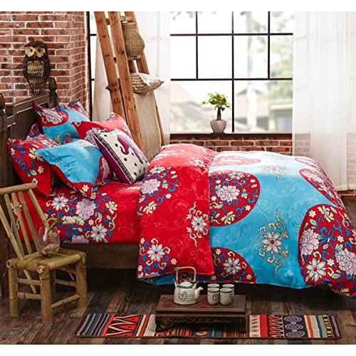 JQWUPUP Luxury Rich Flora Duvet Cover for King Bed - Image 3