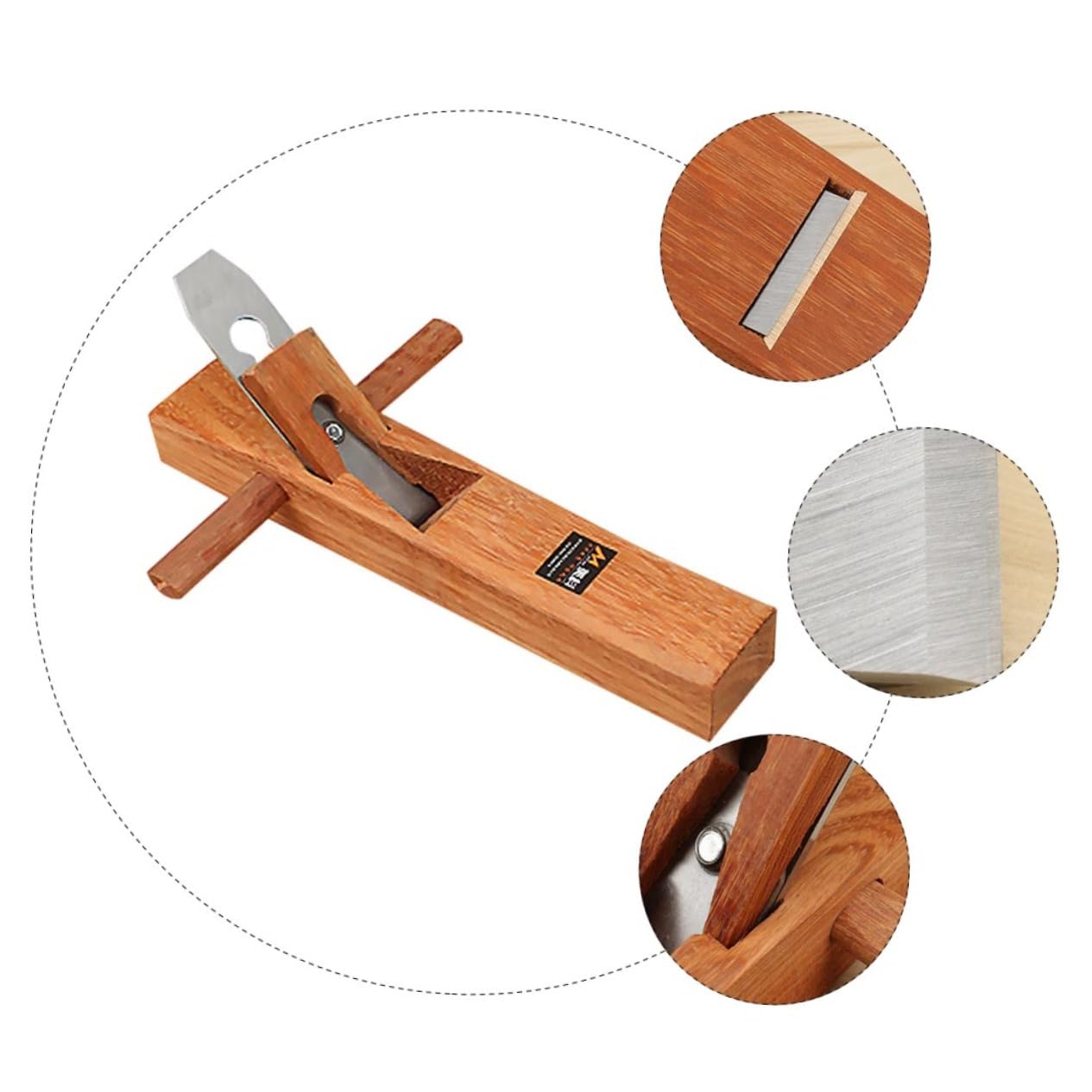 Cepilladora de Madera Manual Herramienta de Acero y Madera para Carpintería Alta Dureza y Resistencia al Desgaste, Uso en Taller