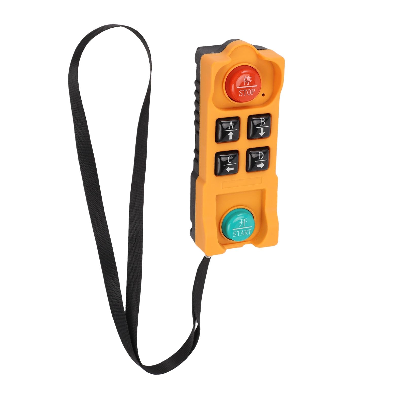 Duokon Telecomando per Gru Wireless ABS Radiocomando a 6 Pulsanti Controller per Paranco da 420 a 450 MHz Portata 328 Piedi Arresto di Emergenza per Operatori di Sollevamento a Ponte Sopraelevato