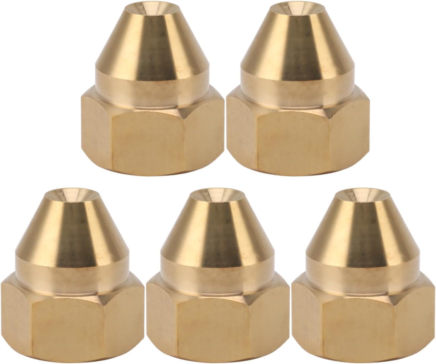 10PCS Brass Misting Nozzles | High Pressure & Sturdy Brass | Fine Mist Spray for Cooling Systems/Plant Irrigation/Particle Control | Well - Made Water Nozzles (G3/4in 10.4CM)