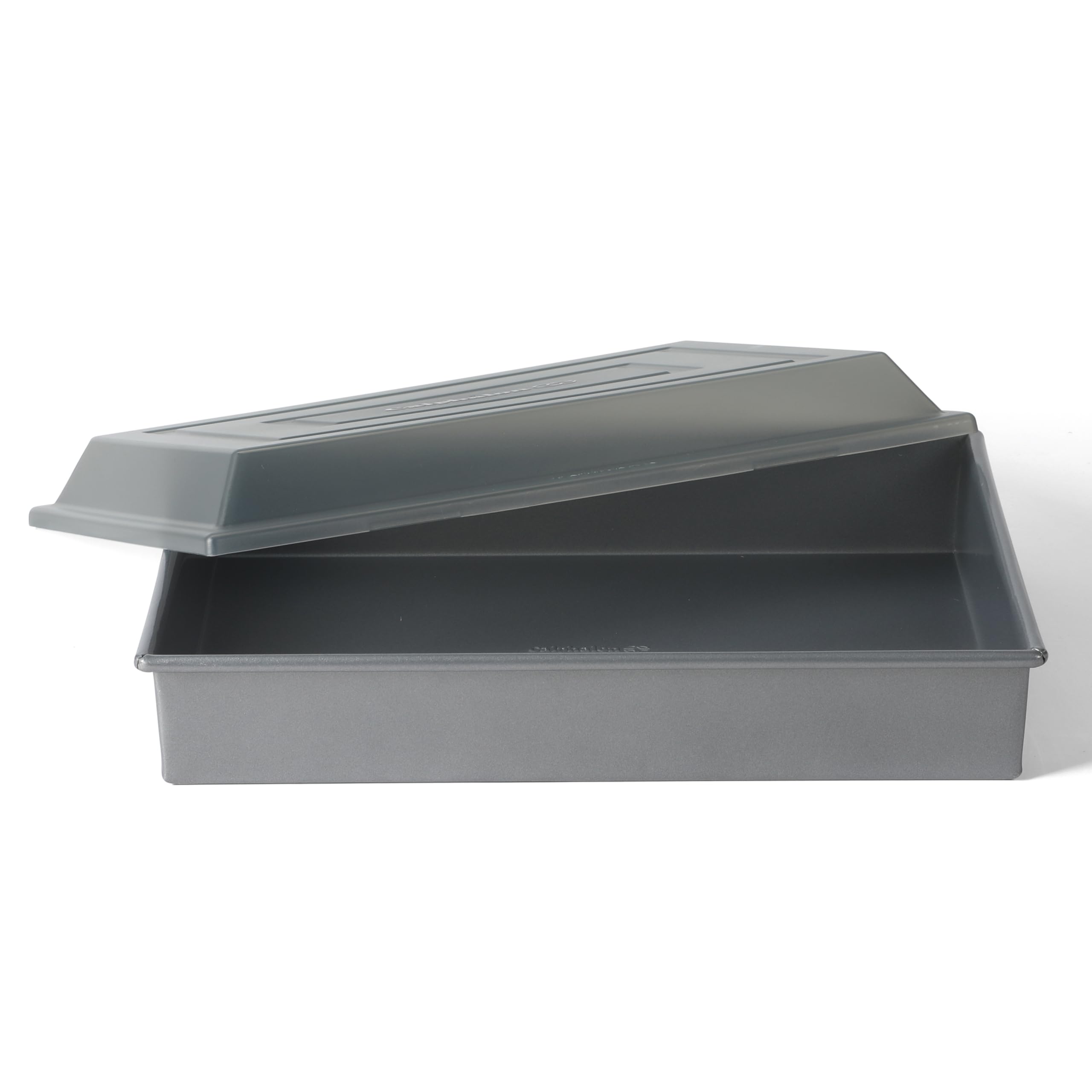 Calphalon Titan Commercial Quality Natural Aluminum PFA Free Nonstick 13 x 9 Inch Cake Pan W/Lid