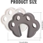 2pcs laveuse Porte Prop Open, Silicone Avant Charge Laveuse Porte Bouchonneuse Porte Prop Support de Lave-linge et Sèche-Porte Accessoires pour une bonne ventilation & Séchage