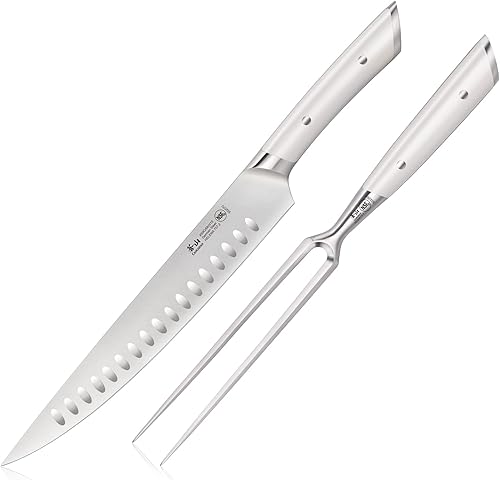 Miniatura 8 de Cangshan HELENA Serie Alemán Acero Forjado 2 Piezas Tallado Set (Negro)