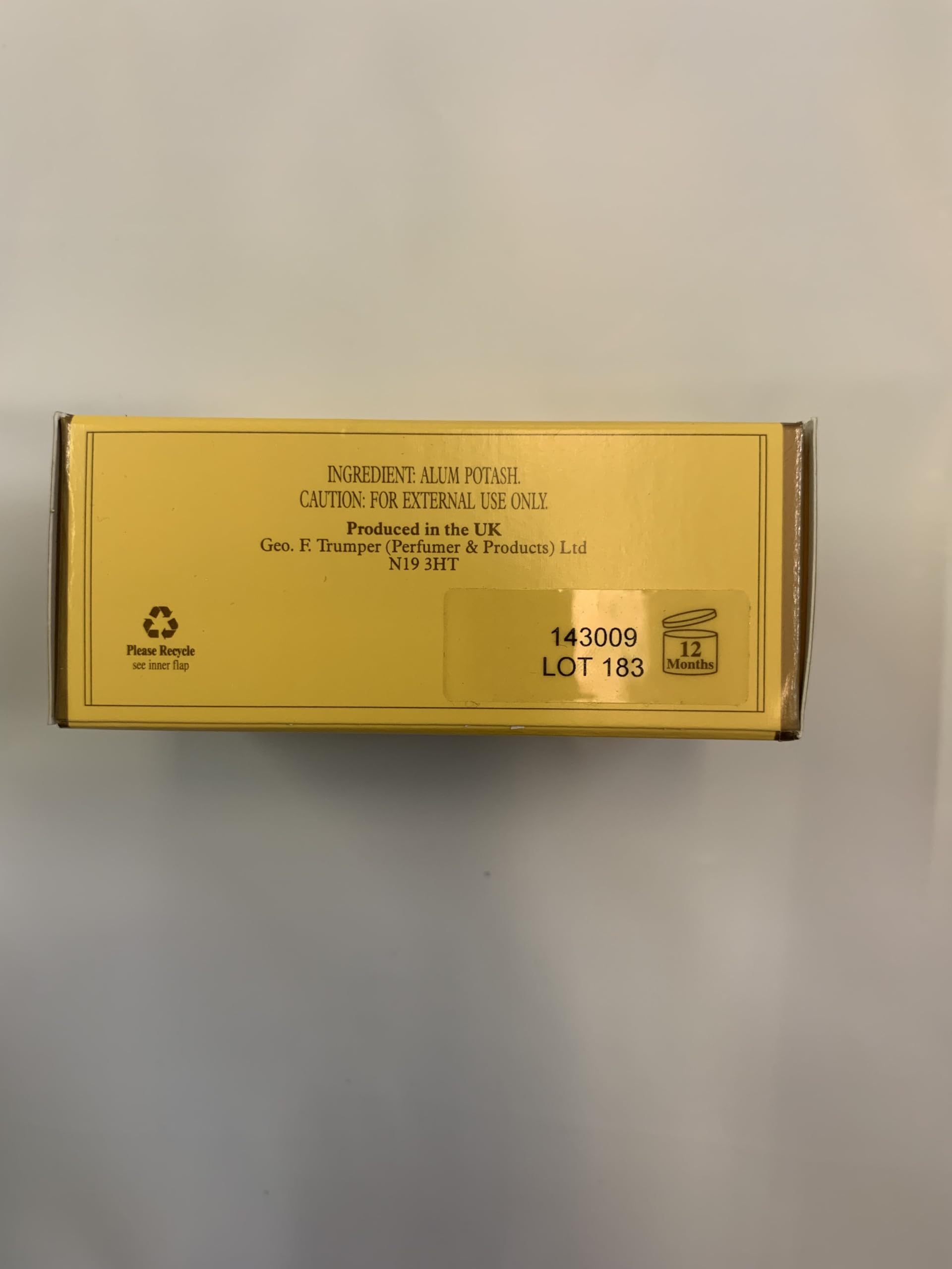 Geo F. Trumper Block of Alum