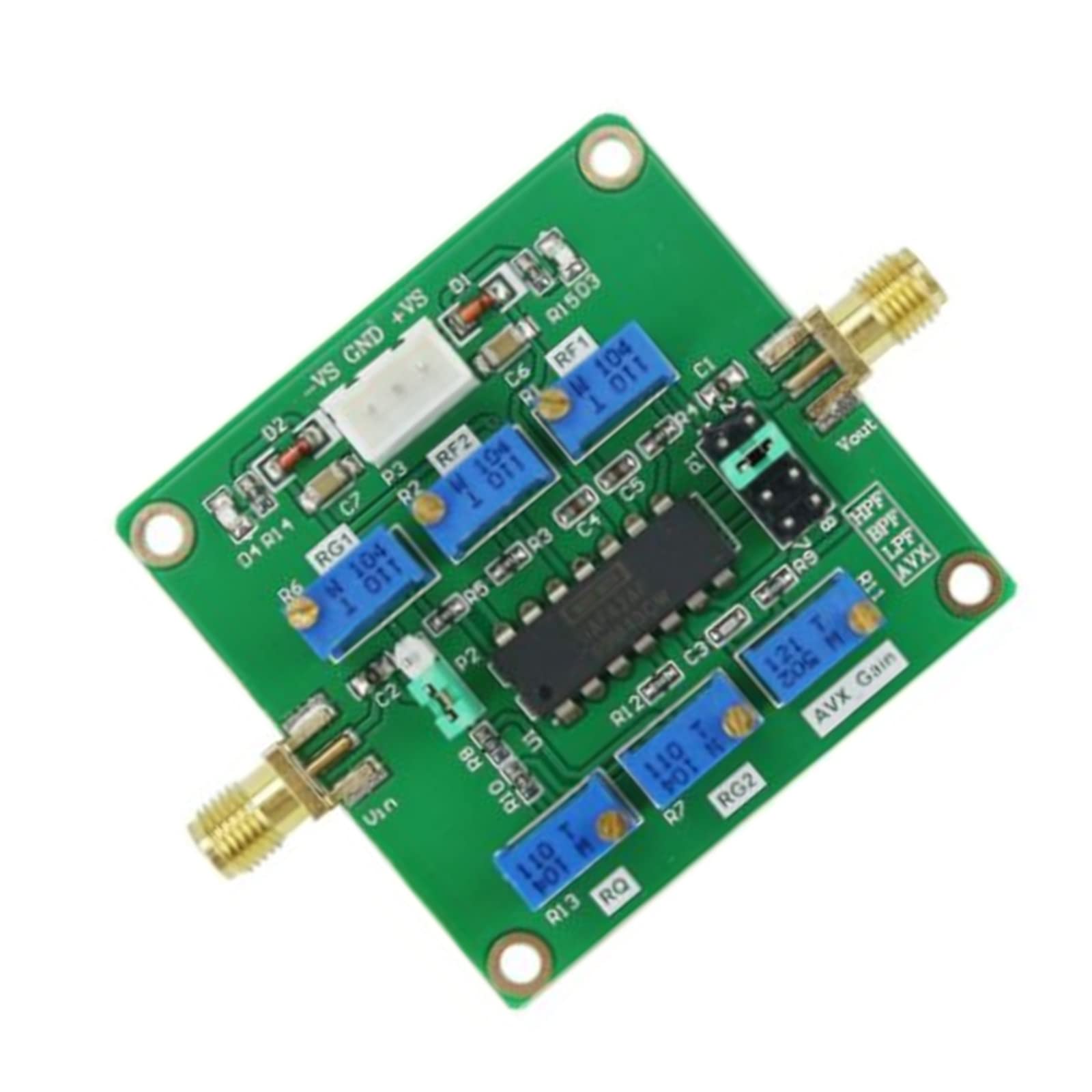 Module de Filtre Passe-Haut Passe-Bas Actif UAF42 Module de Remplacement de Carte de filtrage Passe-Haut/Passe-Bas/Passe-Bande réglable ABS