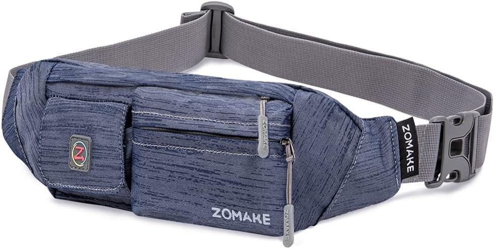 ZOMAKE Small Crossbody Fanny Pack for Women Men, Runner Belt Bag with Adjustable Strap, Water Resistant Waist Bag for Running ZOMAKE Small Crossbody Fanny Pack for Women Men, Runner Belt Bag with Adjustable Strap, Water Resistant Waist Bag for Running