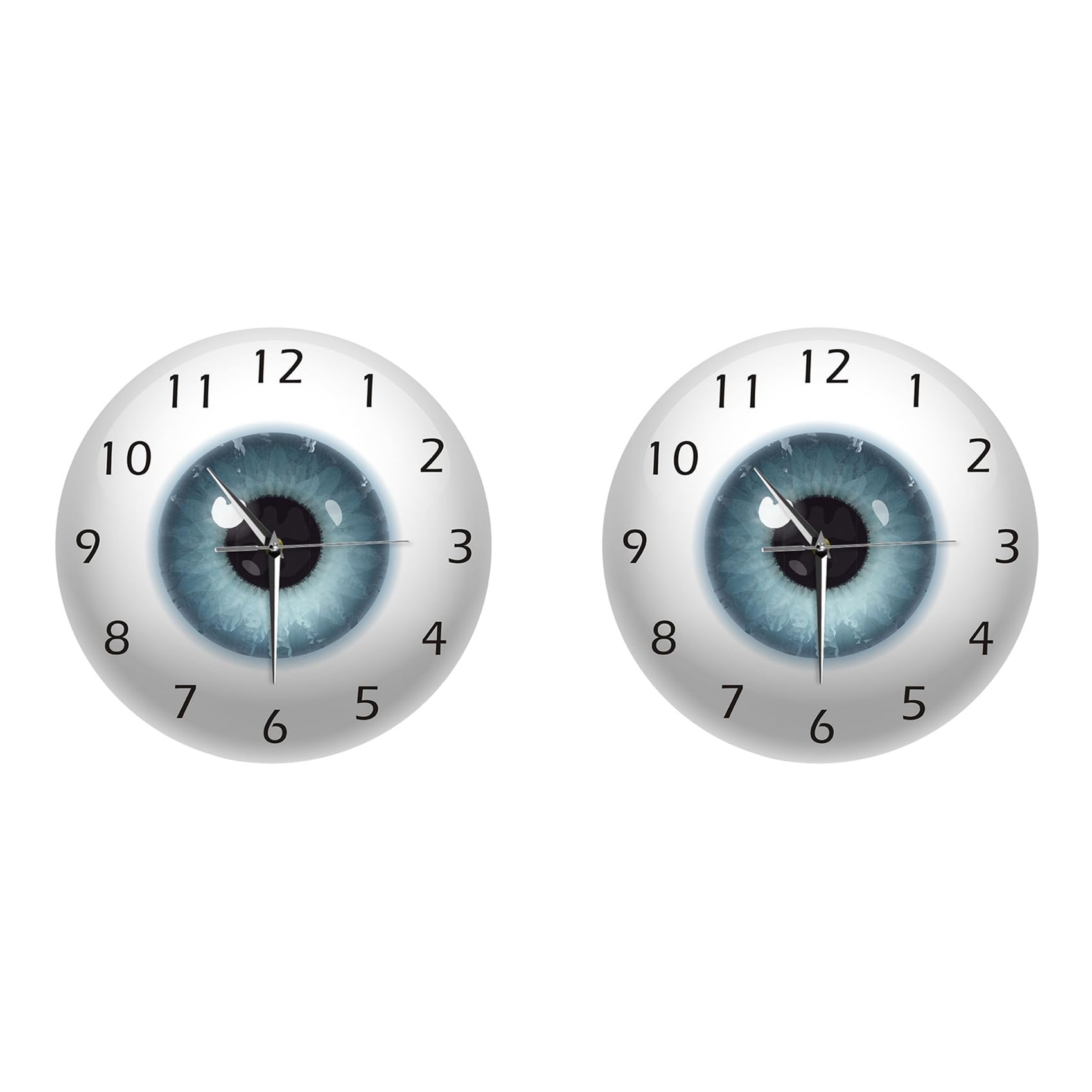 Hndhbfgrt 2X the Eye Eyeball with Beauty Contact Pupil Core Sight View Ophthalmology Mute Wall Clock Optical Store Wall Watch