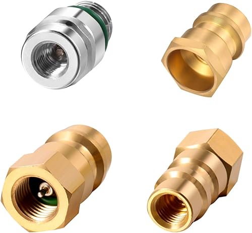 Miniatura 6 de Mudder VA-LH11 AC Pro R-12 a R-134a Kit de piezas de reequipamiento de adaptación de conversión compatible con rosca SAE de 14 conversión de lado