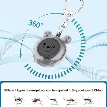 Amazon | 超音波蚊よけ ポータブル 虫よけ 蚊取り器 吊り下げ