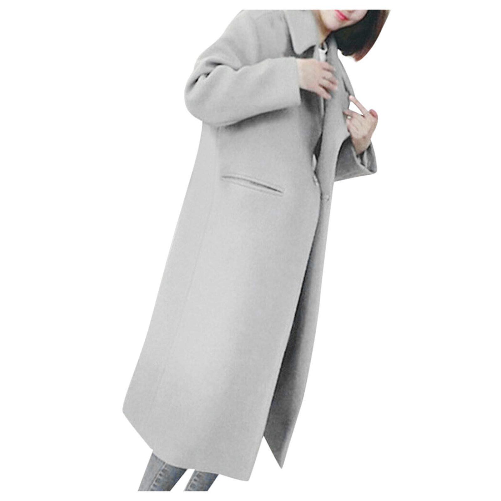 Trenchcoat met reverskraag in zand | Your Look... for less