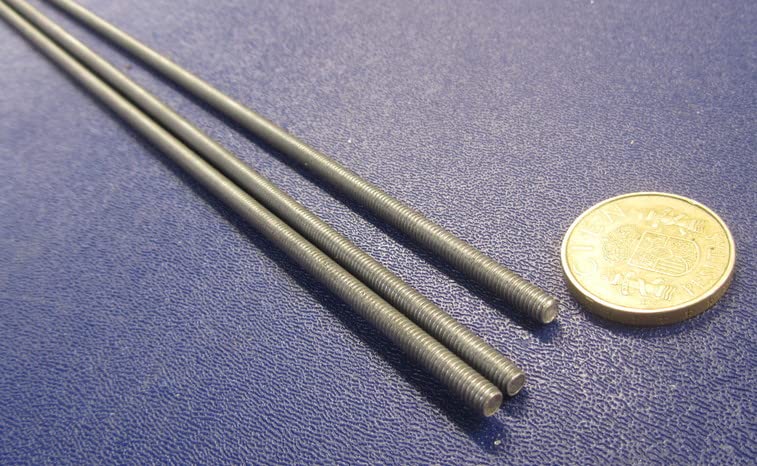 Aluminum Fully Threaded Rod RH 8-32 x 36 Length 3 Pcs.