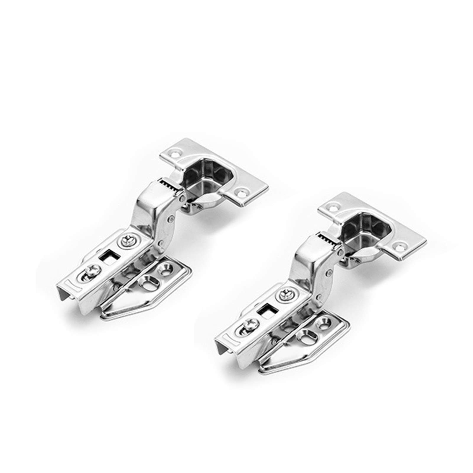 Shundeed Insert Embed 2 Pieces Of Stainless Steel Door Hinges, Diy Hydraulic Buffer Cabinet Cabinet Door Hinge Soft Closing Furniture Hardware(Insert Embed)