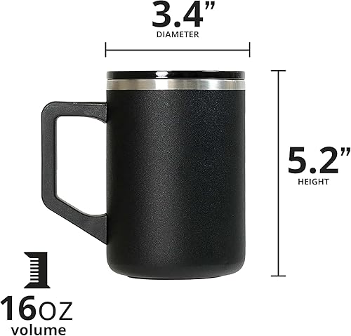 Miniatura 2 de Elemental Taza de café aislada  Taza de viaje Summit de acero inoxidable de triple pared para bebidas calientes y frías  Taza de café térmica con