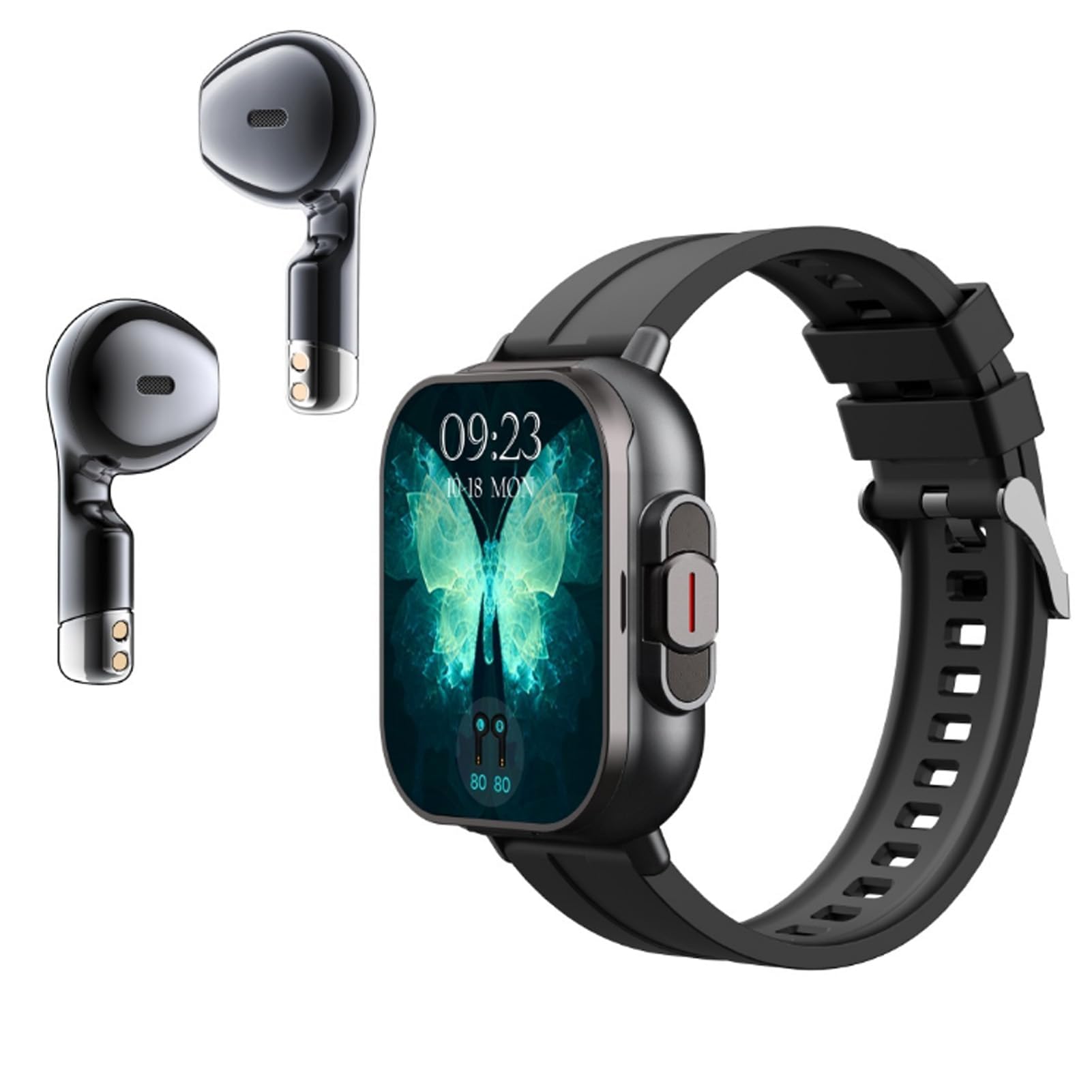 Ejoyous Smartwatch ze słuchawkami, ekran 2,01 HD, zegarek ze słuchawkami, bezprzewodowy zestaw słuchawkowy, tracker fitness IP67, wodoszczelny NFC monitor snu, krokomierz, kompatybilny z systemem