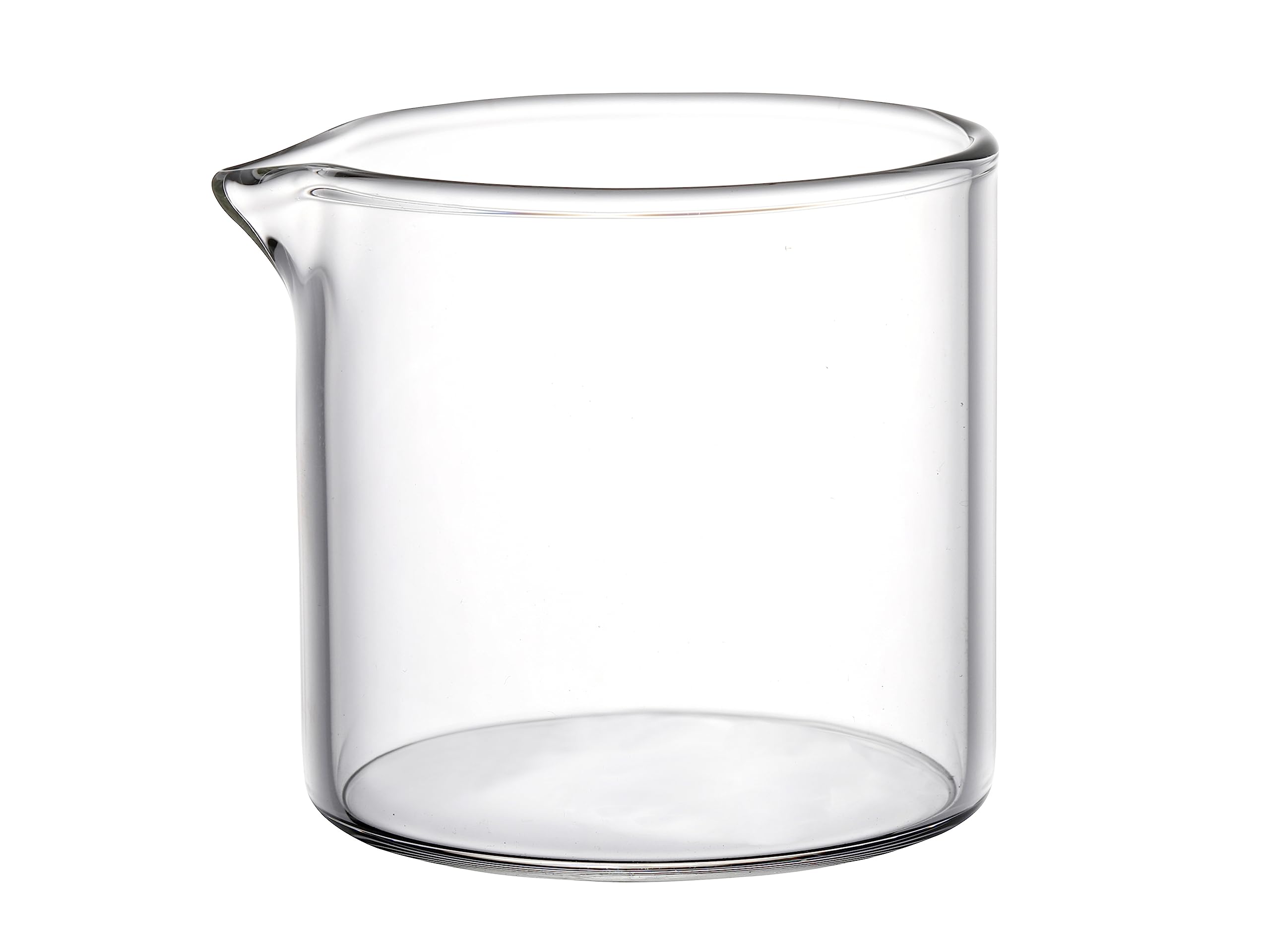 JIEJE 2 Pack Creamer Pitcher, Small Glass Pitcher, Glass Creamer Container, 4 Ounces