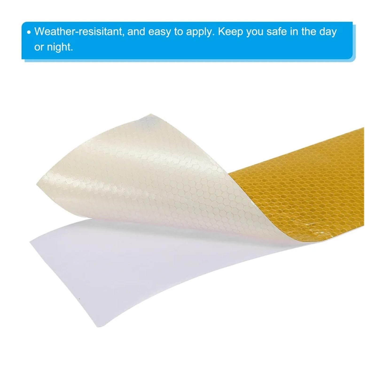 Cinta reflectante adhesiva de 10 cm x 10 m, blanca, roja, fluorescente, amarilla y azul con estrellas brillantes, reflectoras, pegatinas de película, tiras decorativas for coche.(Flu shiny stars)