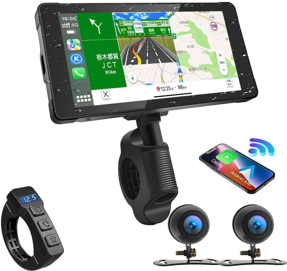 Amazon.co.jp: DOGBOO バイク スマートモニター CarPlayやAndroid Auto 