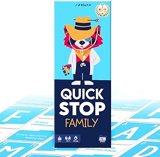 Comprar ATM Gaming Quickstop Family – El Juego de Mesa Más Divertido para Toda la Familia | Rápido, Competitivo Noches en Casa - Regalo Original