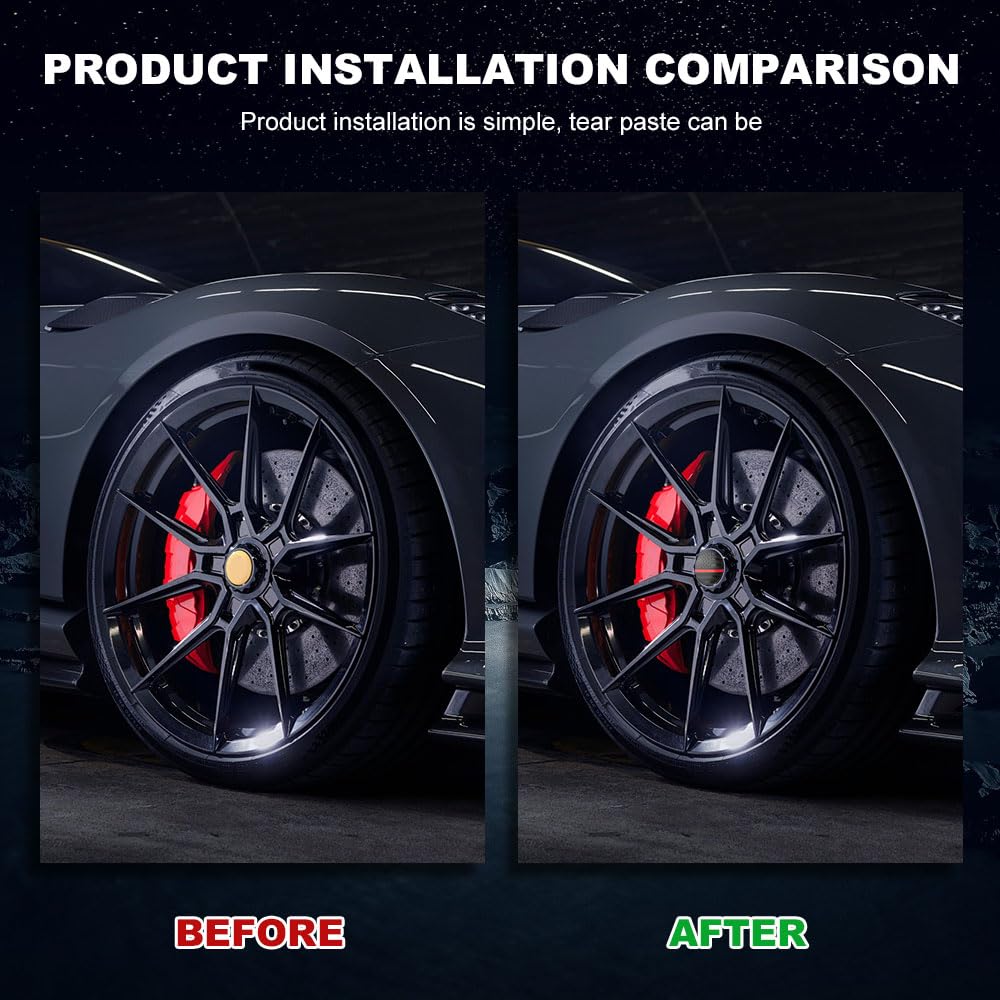 4PCS American Flag Wheel Center Caps Stickers 56mm 2 2 Inch Wheel Rim Hub Caps Waterproof USA Flag — view 6