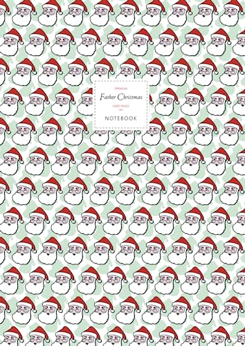 Father Christmas Notebook, Lined Pages, A4