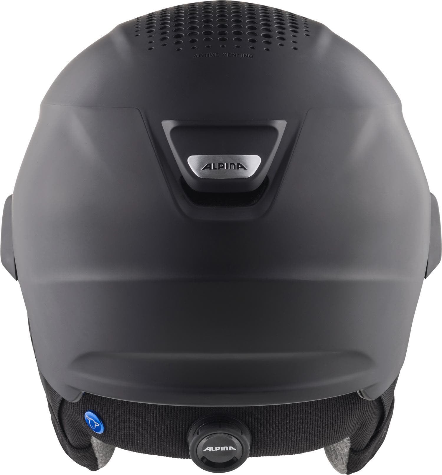 ALPINA Alto QV Helm 2024 Black matt/Cobalt Green