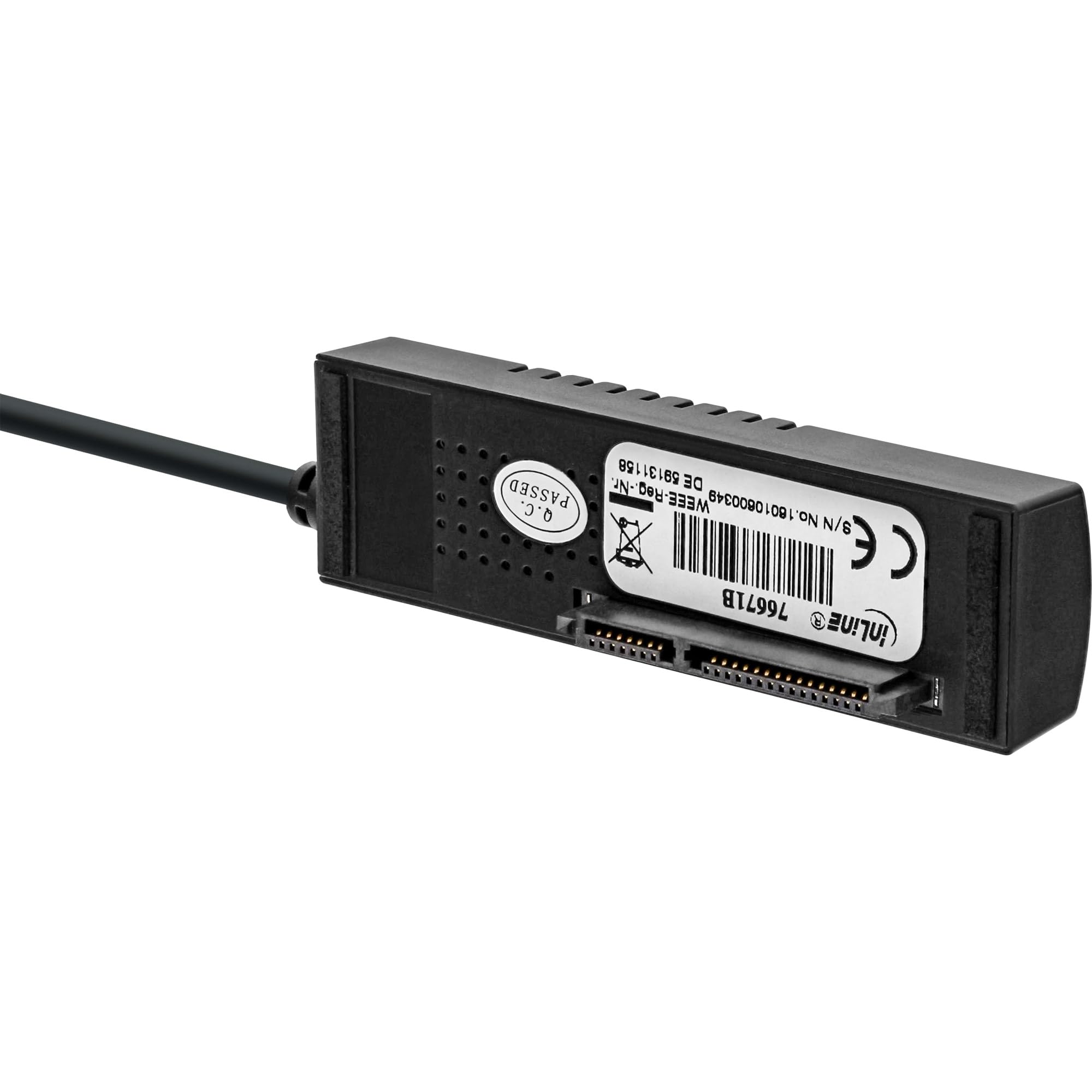 InLine 76671B USB 3.1 na SATA 6 Gb/s konwerter kabel, wtyczka USB A, 0,9 m